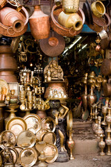 Brass and Copper Asian Market Bazaar