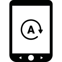 Simple vector icon electronic book