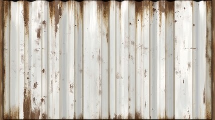 Rustic Corrugated Metal Wall Art: An Aged Industrial Architectural Design