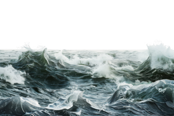 Ocean waves crashing powerfully seascape view nature photography turbulent environment dynamic movement