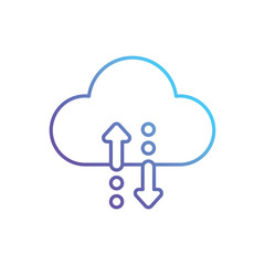 Cloud Tech vector icon