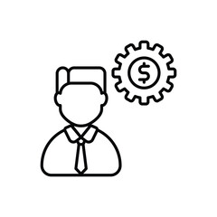 Financial Manager vector icon