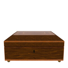 Wooden Box with Glass Top