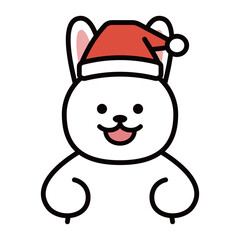 うさぎ　サンタクロース　クリスマス