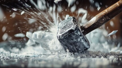 High-Speed Sledgehammer Test: Tests materials' ability to withstand impact by delivering sledgehammer blows at 80 mph, assessing durability under extreme conditions.
