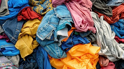 Textile Waste: Fabric waste and discarded clothing, often filling up landfills and contributing to environmental issues like pollution and waste overflow.
