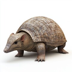 Fototapeta premium 3D Armadillo Isolated and White Background
