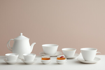 Fototapeta premium Chinese Tea Culture Concept Background