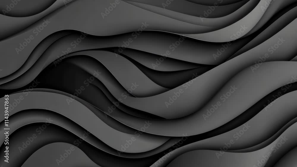 Poster elegant flowing patterns of dark shades embraced in a harmonious design