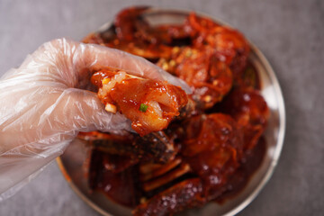 Seasoned crab sauce
양념게장