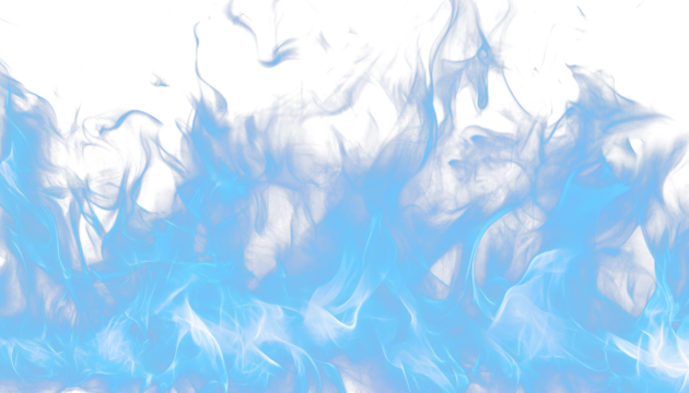 mystical blue fire flames