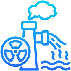 Radioactive Pollution Icon