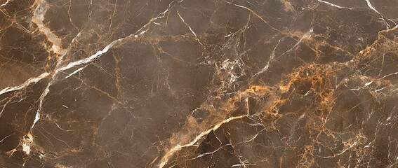 Brown marble texture with gold veins.