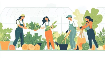 Naklejka premium Seeding for next season.