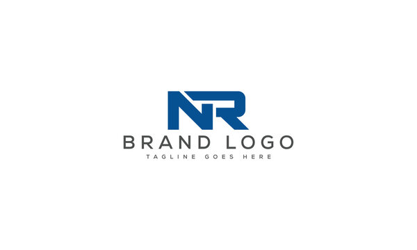 letter NR logo design vector template design for brand.