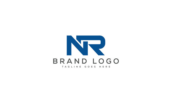 letter NR logo design vector template design for brand.