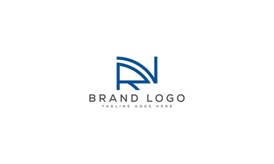 letter NR logo design vector template design for brand.