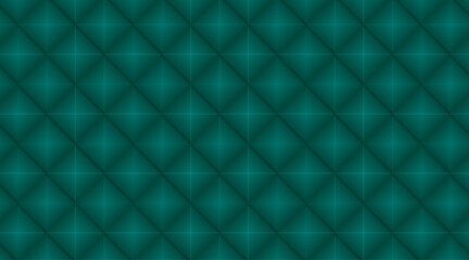 Fototapeta premium Geometric pattern design with diamond vector shape | Seamless pattern for texture, fabric, banner, poster, presentation, flyer, decorative use | Minimal abstract background with dark teal colour 