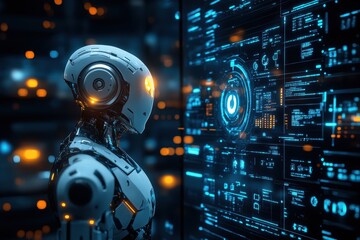 AI-enhanced business growth chart with future forecasts