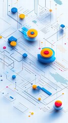 AI-powered optimization chart showing business process improvements