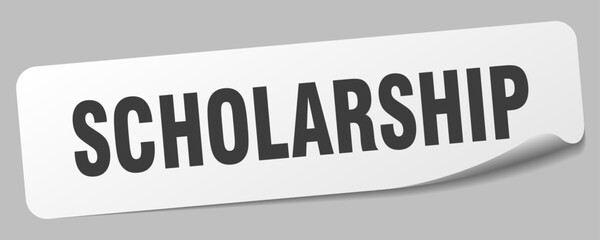 SCHOLARSHIP sticker