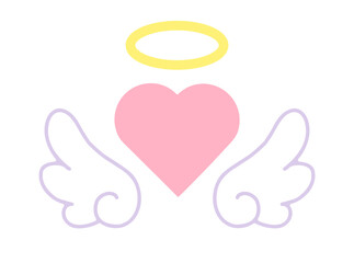 天使の羽　天使の輪　ハート