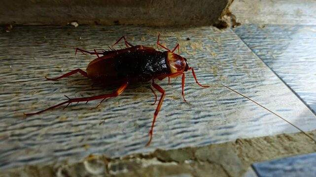 cockroach in house close up