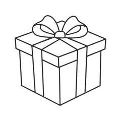  Merry christmas Gift box silhouette vector illustration design icon image. Vector isolated elements. Christmas gift logo icon symbol. Eps10