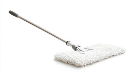 Sleek Minimalist Flat Mop with Metal Handle