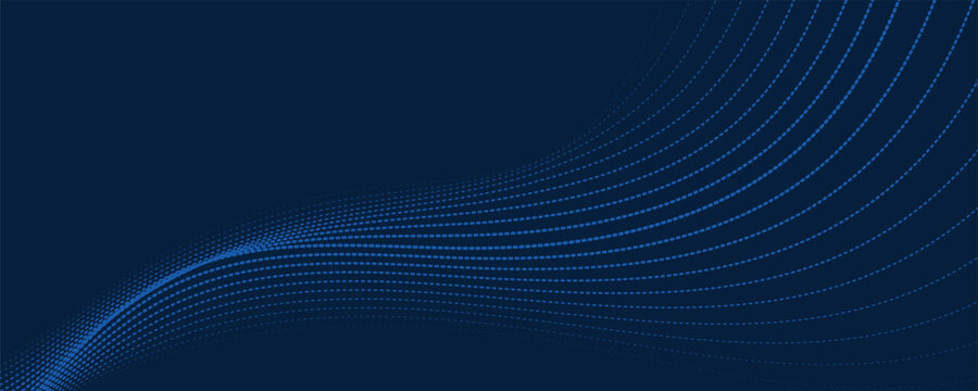 Abstract blue wave background