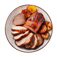 Roasted Pork Loin with Caramelized Citrus Slices