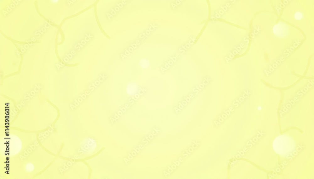 Poster bright abstract background showcasing overlapping circles in soft yellow and green tones with light 