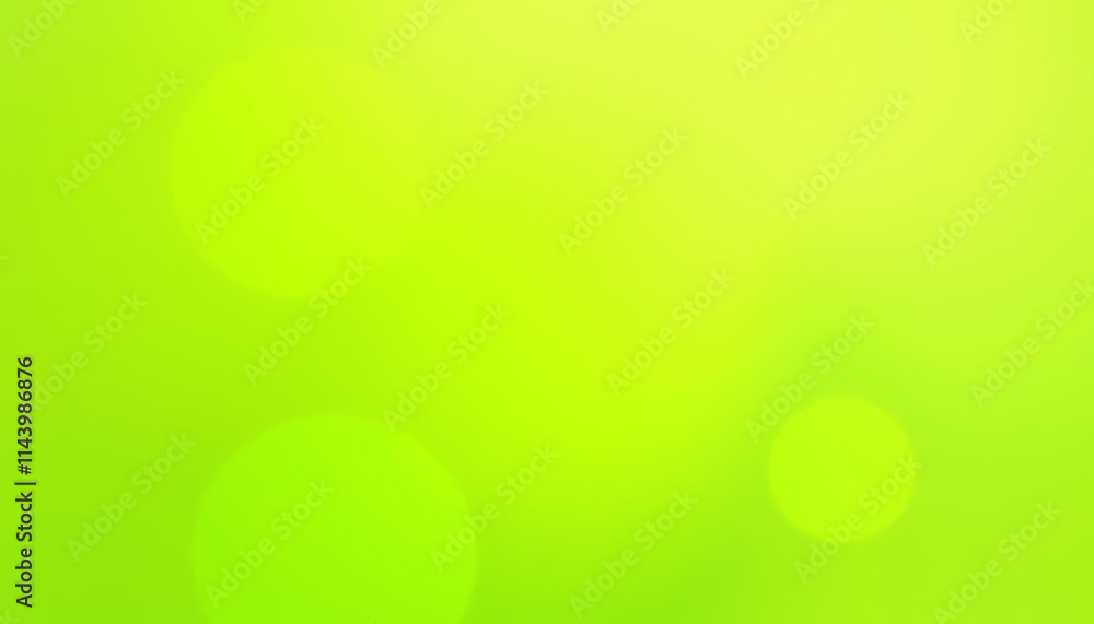 Poster vibrant background of soft green and yellow circles with a smooth gradient and copy space