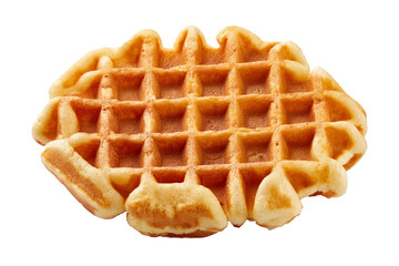 Authentic Liege Waffle as Soft and Irregularly Shaped Sweet Treat