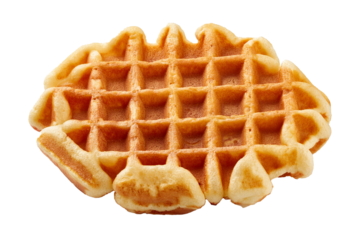 Authentic Liege Waffle as Soft and Irregularly Shaped Sweet Treat