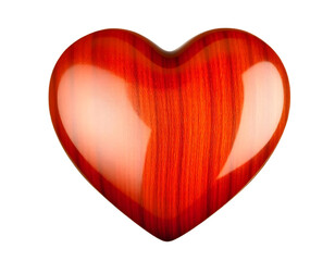 The Valentine's Day heart template is isolated