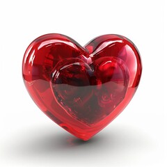 heart shaped glass