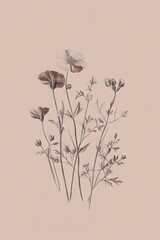 Naklejka premium PANTONE 17-1230 Mocha Mousse Abstract Minimalist Art Decor Print Design Background Wallpaper Inspiration