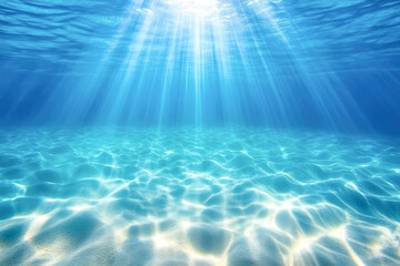 Obraz premium Sunlight streaming through clear ocean water