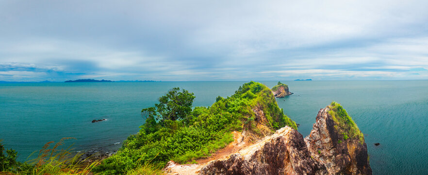 Laem Tanod Viewpoint as the location of the Mu Ko Lanta National Park, Krabi province, Thailand.