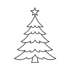  Christmas tree vector illustration design image. Merry Christmas tree logo icon. on a white background.