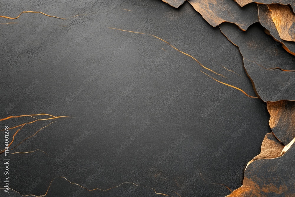 Poster textured dark slate background with natural cracks and patterns showcasing earthy tones and unique g