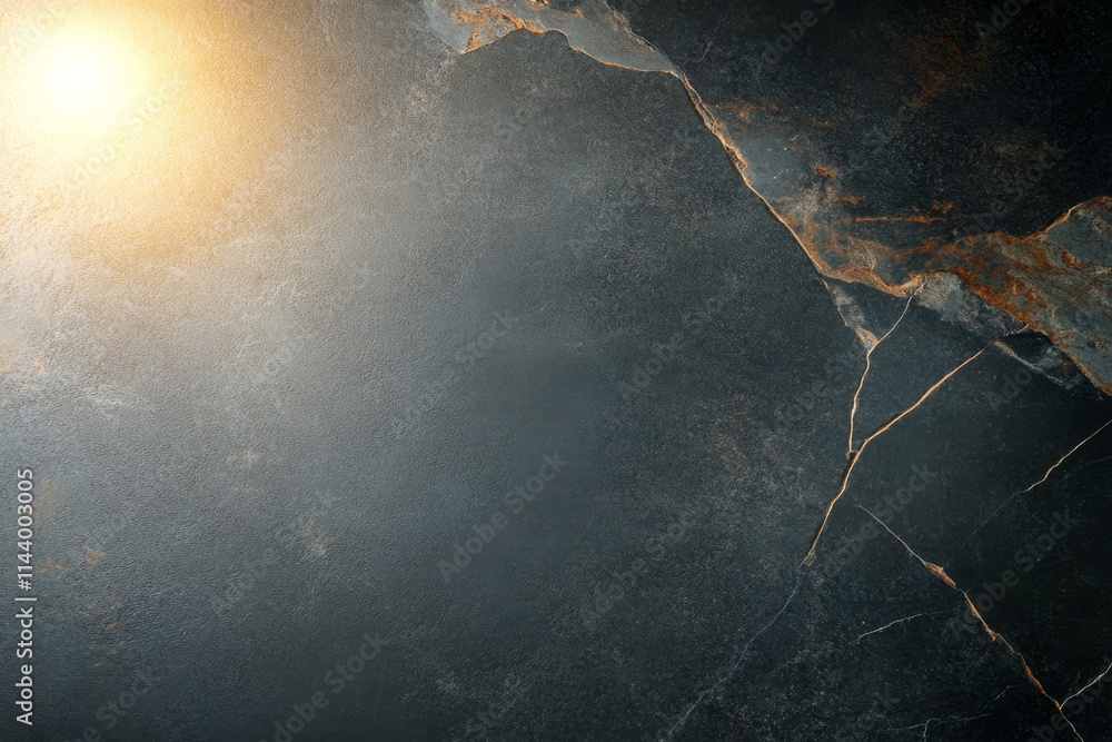 Aufkleber texture of a dark surface illuminated by warm light showcasing natural patterns and intricacies crea
