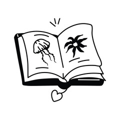 Icon of an art portfolio, ideal for storing and showcasing artwork