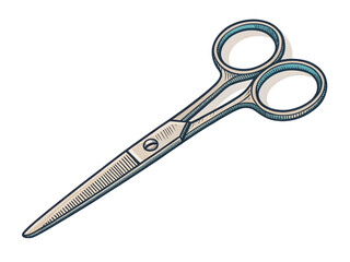 Obraz premium a scissor medical retro illustration on transparent