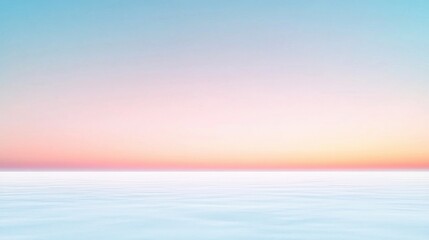 Obraz premium Serene Tranquil Seascape at Dawn with Pastel Sky and Smooth Water Reflecting Soft Colors for Calming and Peaceful Imagery Collection