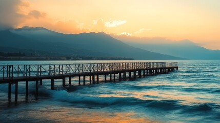 Obraz premium Pier view, Lido di Camaiore