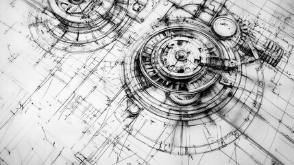 Obraz premium Masterpiece of Mechanics: A Glimpse into Horological Art