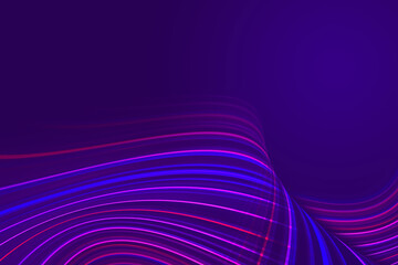 Colorful Rainbow Background. Design Pattern Colorful Wave Pattern. Curved Stripes On purple Background