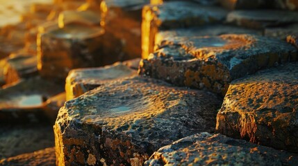 Big rocks piled up and waterlogged, very beautiful. Mountain